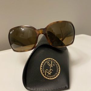 RayBan women’s Havana polarized sunglasses